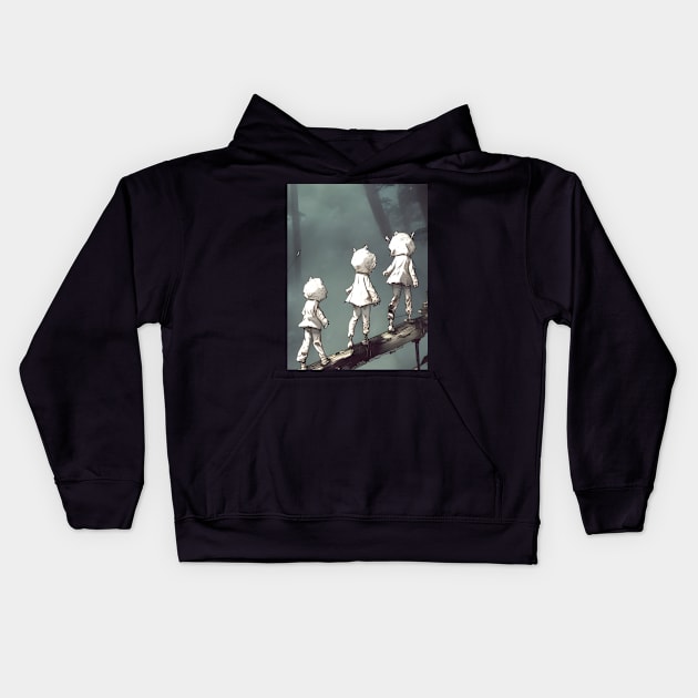 1, 2, 3. Follow Me. Kids Hoodie by LyndiiLoubie